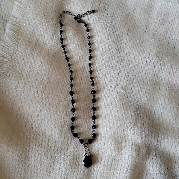 Black Stone Necklace - Picture 5 of 6